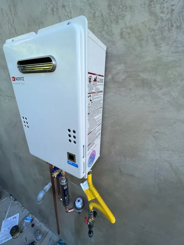 Tankless water heater installation for Waterside homes